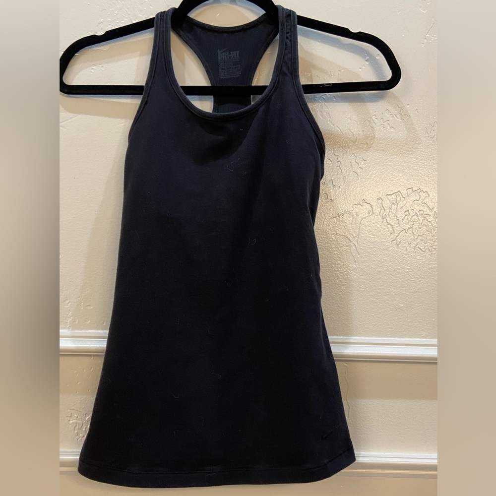 Nike Dri-fit black tank slim fit size XS